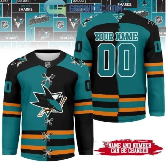 Discover San Jose Shark Mix Home Away Hockey Jersey All Sizes
