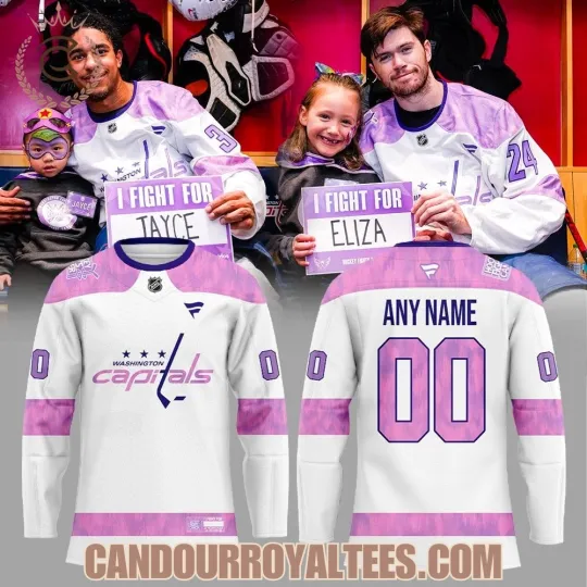 Discover Washington Capital 2025 Hockey Fights Cancer Jersey All Sizes
