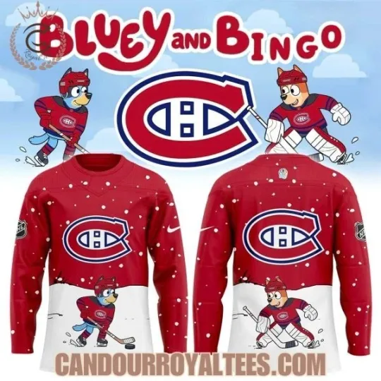 Discover Montreal Canadien x BlueyDad And Bingo Jersey All Sizes