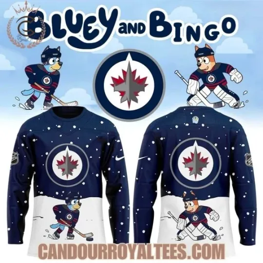 Discover Winnipeg Jet x BlueyDad And Bingo Jersey Unisex All Sizes