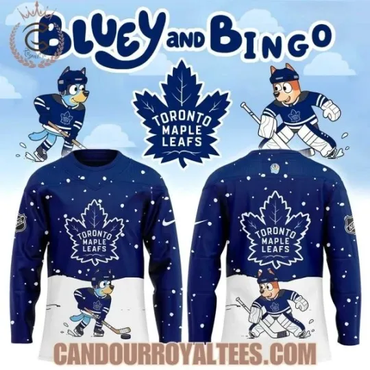 Discover Toronto Maple Leaf x BlueyDad And Bingo Jersey Unisex All Sizes