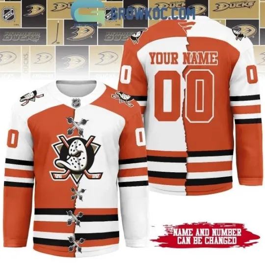 Discover Anaheim Duck Mix Home Away Hockey Jersey