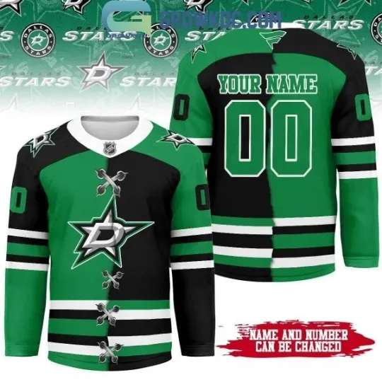 Discover Dallas Star Mix Home Away Hockey Jersey