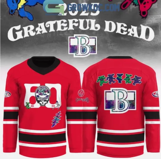 Discover Belleville X Grateful Dad 60 Years 2025 Hockey Jersey Gift For Christmas