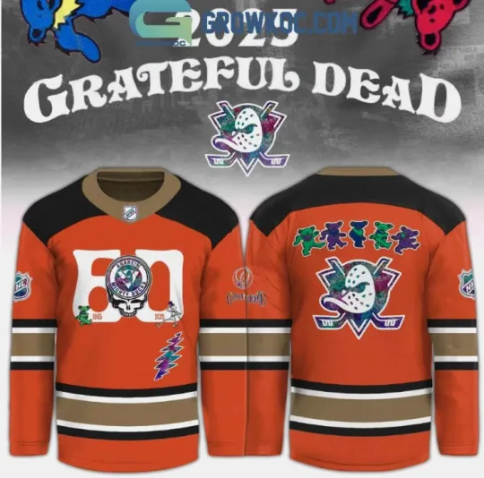 Discover Duck X Grateful Dad 60 Years Hockey JerseyGift For Christmas
