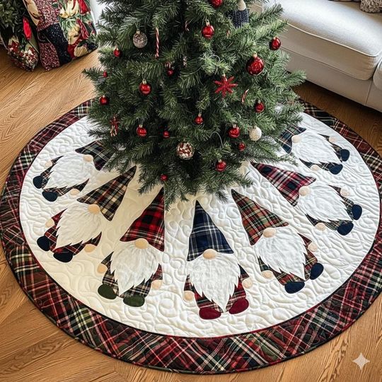 Discover Gnomes Christmas Tree Skirt, Christmas Tree Home Decor, Christmas Decorations, Xmas Decor, Gnomes Christmas Tree Cover, House Warming Gift