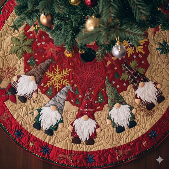 Discover Gnomes Christmas Tree Skirt, Gnomes Christmas Tree Cover, Christmas Tree Home Decor, Christmas Decorations, Xmas Decor, House Warming Gift