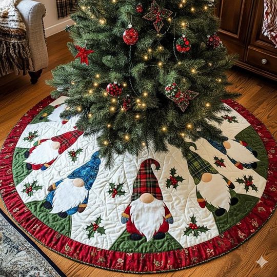 Discover Gnomes Christmas Tree Skirt, Gnomes Christmas Tree Cover, House Warming Gift, Christmas Decorations, Christmas Tree Home Decor, Xmas Decor