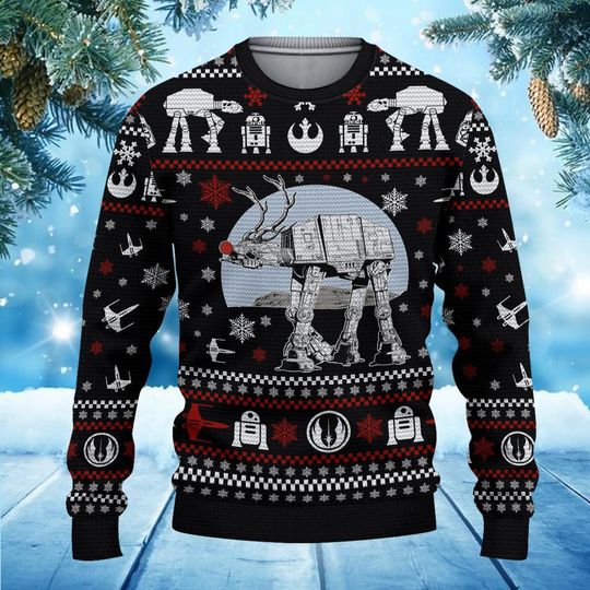 Discover Star Wars Ugly Christmas Sweater - 3D Star Wars Holiday Shirt for Movie Fans