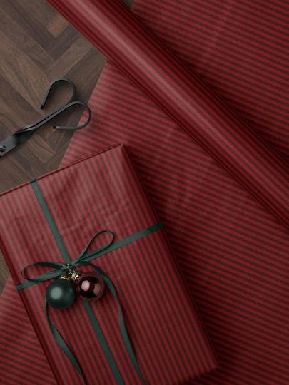 Discover Christmas Gift Wrap Red Wrapping Paper Holiday Gift Wrap Stripe Wrapping Paper Christmas Paper for Gift Wrap Roll Romantic Gift for Her