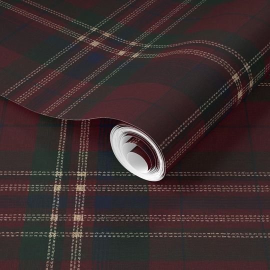 Discover Ralph Lauren Inspired Christmas, Tartan Vintage Classic Christmas Wrapping paper, Plaid Holiday GIft Wrap, Holiday Home