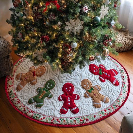 Discover Gingerbread Christmas Tree Skirt, Gingerbread Christmas Tree Cover, House Warming Gift, Christmas Tree Home Decor, Christmas Decorations