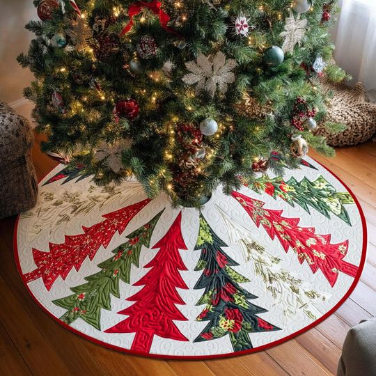 Discover Christmas Tree Skirt, Family Christmas Tree Skirts, House Warming Gift, Christmas Home Decor, Christmas Decorations, Christmas Tree Cover