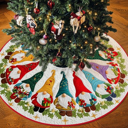 Discover Gnomes Christmas Tree Skirt, Gnomes Christmas Tree Cover, House Warming Gift, Christmas Tree Home Decor, Christmas Decorations, Xmas Decor