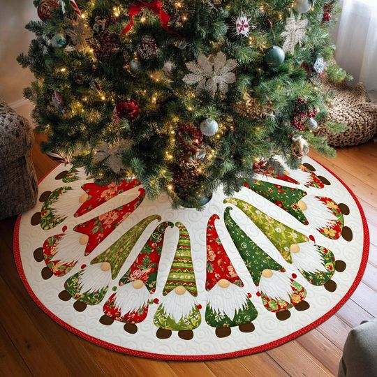 Discover Gnomes Christmas Tree Skirt, Gnomes Christmas Tree Cover, House Warming Gift, Christmas Tree Home Decor, Christmas Decorations, Xmas Decor
