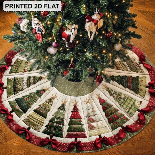 Discover Christmas Tree Skirt, Family Christmas Tree Skirts, House Warming Gift, Christmas Home Decor, Christmas Decorations