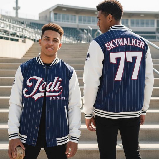 Star Wars Jedi Knights Baseball Jacket, Luke Skywalker 77 Varsity Jacket, Galactic Empire Bomber Jacket, Galaxy's Edge Trip, Star Wars Gift