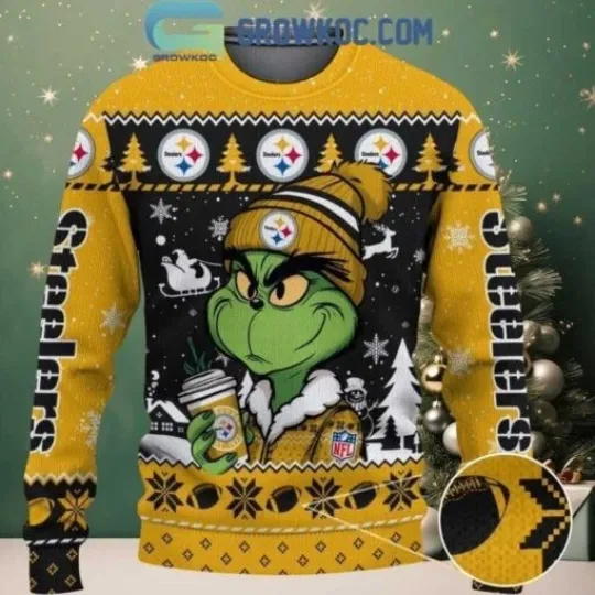 Discover Steeler funny character Stolen Drink Coffee Ugly Christmas Sweater
