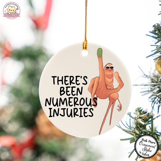 Discover Marcus the Worm Christmas Ornament, Marcus the Worm Meme Ornament, Funny Holiday Decoration, Internet Humor Gift, Meme Xmas Ornament