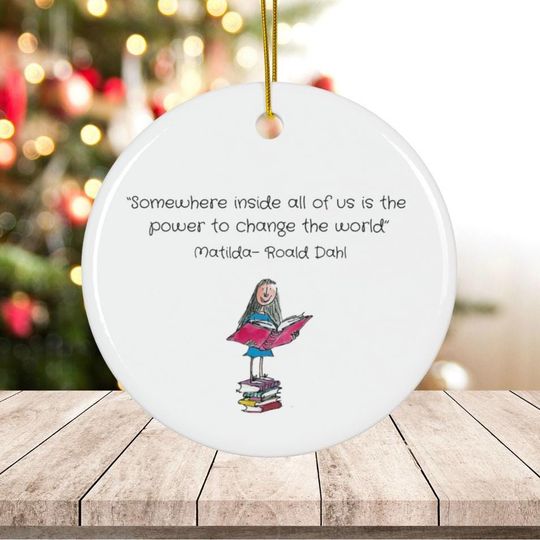 Discover Sweet Matilda Ceramic Quote Decoration/Keepsake Ornament, Children's Christmas Ornaments, Christmas Decoration, First Christmas Gift
