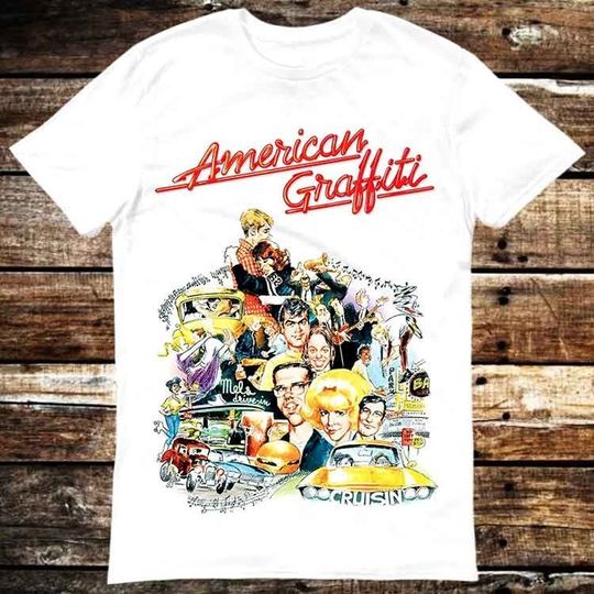 Discover American Graffiti 70s Retro Movie Poster T-Shirt Unisex Top Tee