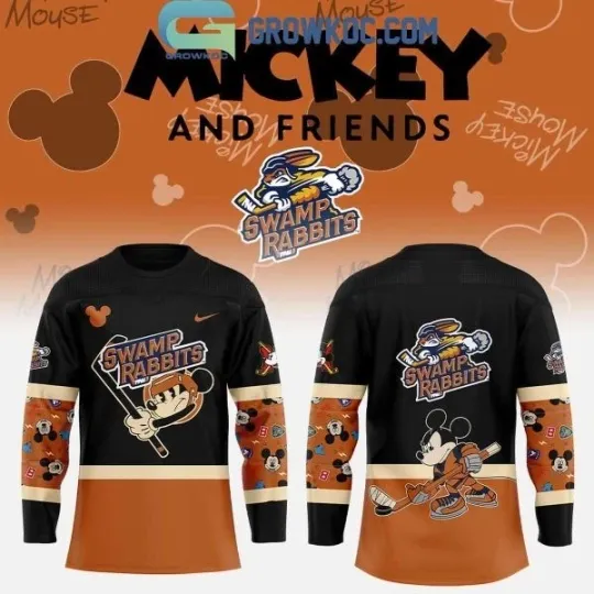 Discover Green.ville Swamp Rabbit Mickey And Friends Hockey Jersey