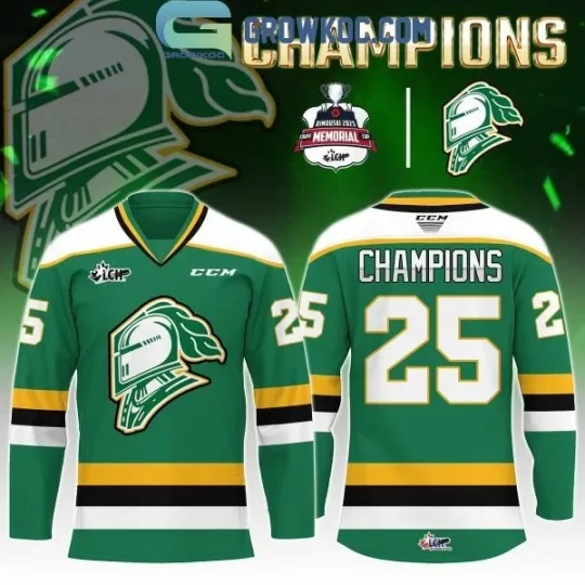 Discover London Knight Memorial Cup 2025 Champions Hockey Jersey
