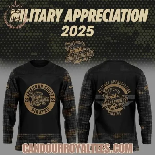 Discover Savannah Ghost Pirate x Military Appreciation 2025 Jersey