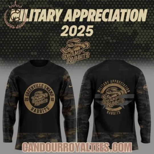 Discover Greenville1 Swamp Rabbit x Military Appreciation 2025 Jersey
