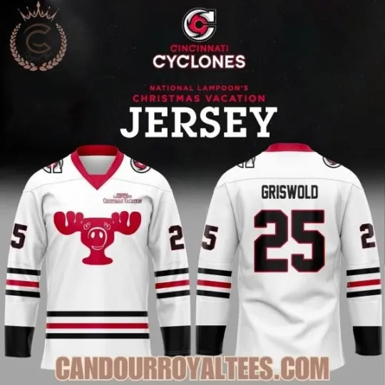 Discover Personalized Cincinnati Cyclone National Lampoons Christmas Vacation Hockey Jersey