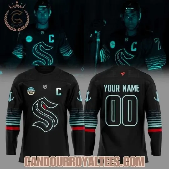 Discover Personalized Seattle Kraken Third Jersey Awakes 25-26 Hockey Jersey