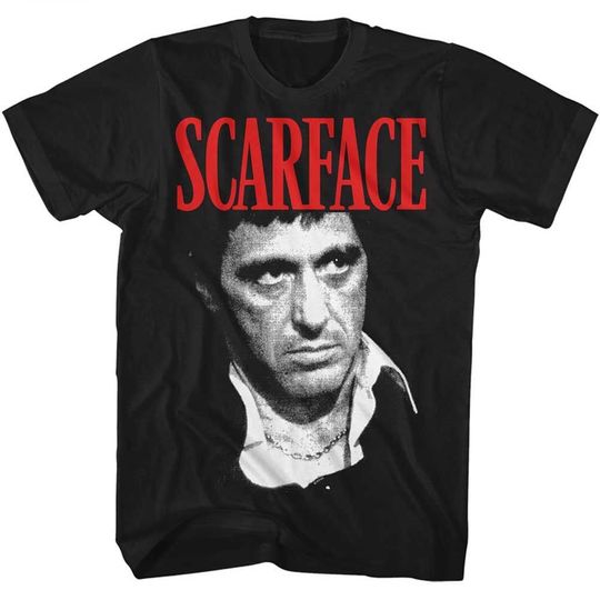 Discover Scarface Face Black T-Shirt