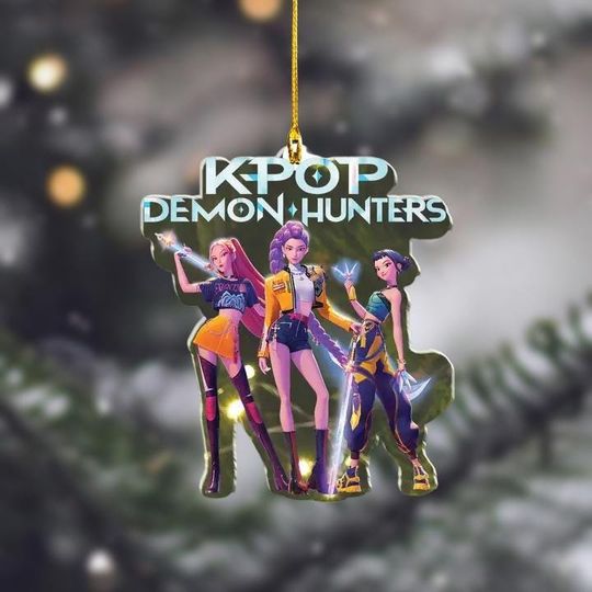 Discover Kpop Group Acrylic Christmas Ornament, Cute Demon Christmas Tree Decor, Fantasy Mira Rumi Zoey Ornament For Fans, Kpop Xmas Keepsake