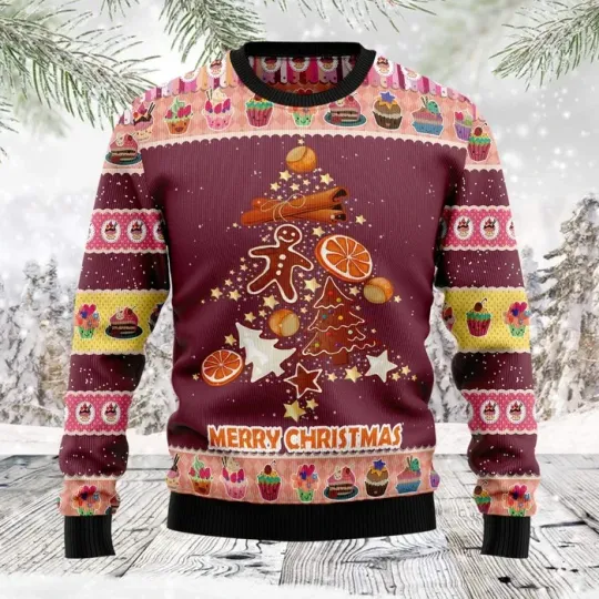 Cinnamon Spice Explosion Turning Holidays Into Snack Time Ugly Sweatshirt