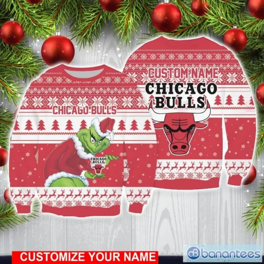 Discover FREE SHIPPING!!! Chicago Hoops Inspired funny character Christmas Holiday Ugly Sweater
