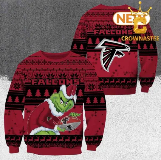 Atlanta Falcons Inspired funny character Christmas Holiday Ugly Sweater