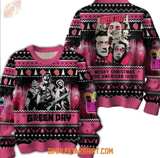 Green Day Merry Christmas You American Idiot Ugly Sweater