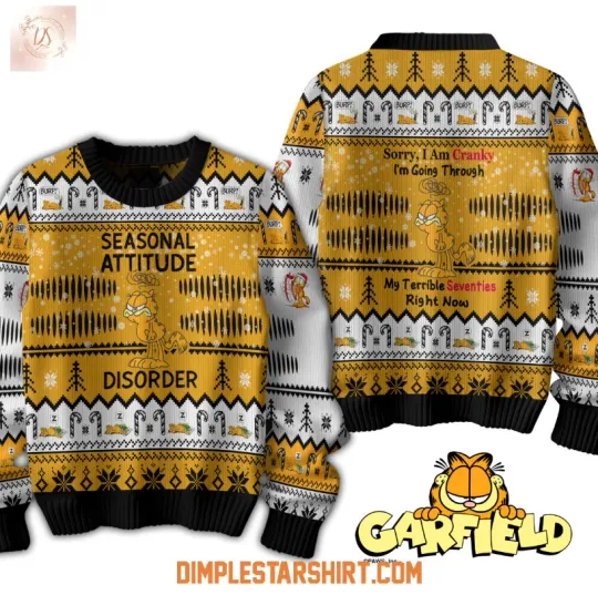 Discover Garfield Seasonal Attitude Disorder Ugly Sweater