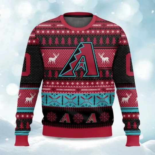 2025 Christmas Diamondbacks Personalized Ugly Sweater - Christmas Gift 2025