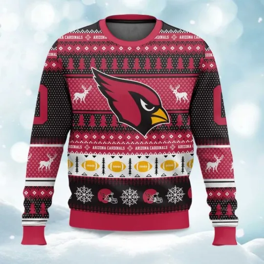 Discover 2025 Christmas Cardinals Personalized Ugly Sweater - Christmas Gift 2025