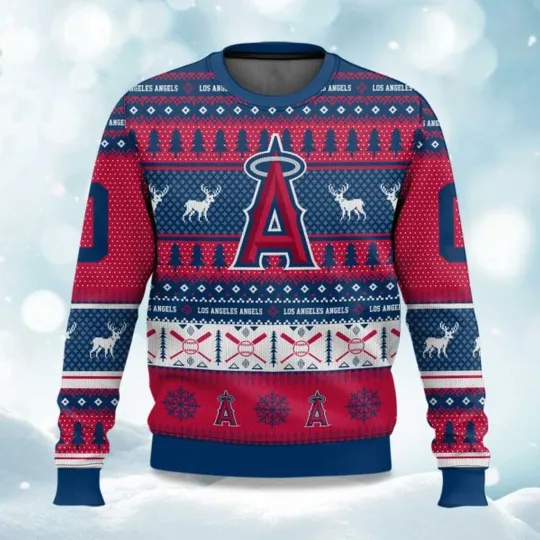 Discover 2025 Christmas Angels Baseball Personalized Ugly Sweater - Christmas Gift 2025