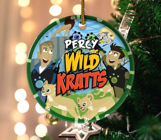 Discover Custom Name Disney Wild Kratts Christmas Ceramic Ornament, Wild Kratts 2025, Disney Wild Kratts Characters Ornament, Xmas Gift NFWK02