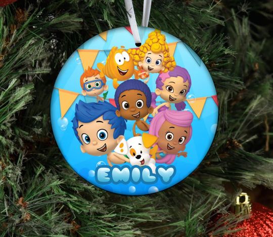 Discover Bubble Guppies Chirstmas Ornament,Bubble Guppies Christmas Gift,Christmas Ornament,Christmas Tree Decor,2025 Christmas Ornament NEWZ19