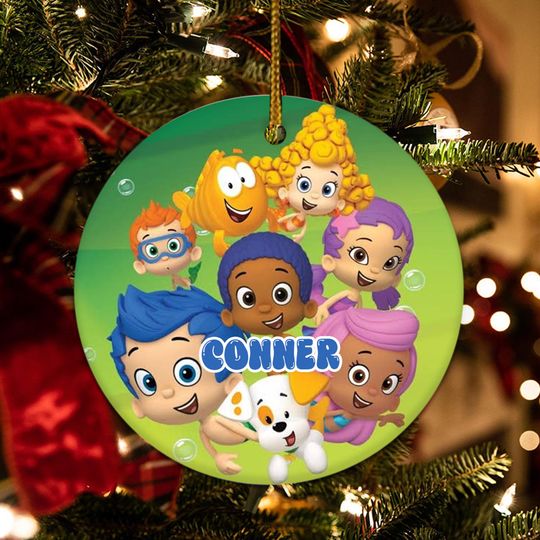 Discover Bubble Guppies Chirstmas Ornament,Bubble Guppies Christmas Gift,Christmas Ornament,Christmas Tree Decor,2025 Christmas Ornament NEW517