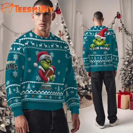 Discover Jacks0nv!lle Jagars football Team Color funny character Ugly Christmas Sweater