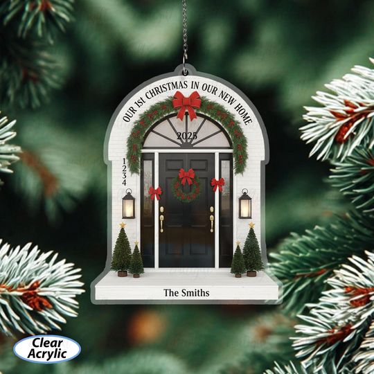 Discover Customized New Home Christmas Ornament, First Christmas In New Home Ornament, New Homeowner Holiday Keepsake, Housewarming Gift Idea, MYD001