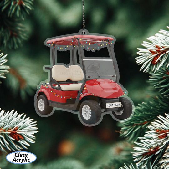 Discover Golf Cart Personalized Name Keepsake, Golf Life Christmas Tree Ornament, Golf Cart Decoration For Him Or Her, Unique Golfer Gift Idea,MYB915