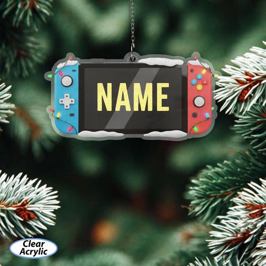 Discover Personalized Handheld Gaming Console Ornament, Gaming Hand Play Keepsake, Video Game Christmas Tree Ornament, Gaming Lovers Gift Idea,MYB949