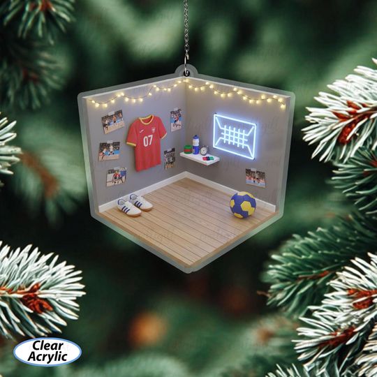 Discover Unique Handball Room Christmas Ornament, Custom Handball Player Gift, Holiday Ornament For Handball Fans, Sport Ornament For Athlete, MYB948