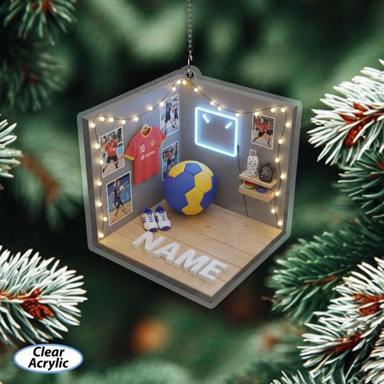 Discover Custom Handball Room Christmas Ornament, Teen Athlete Handball Ornament, Handball Fan Holiday Decor, Handball Coach Thank You Gifts, MYB947